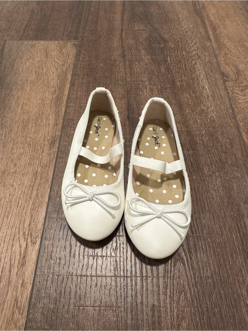 Cat & Jack Cream Ballet Flats